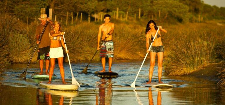 Stand-up paddle sur l'Etang du Ponant à La Grande Motte